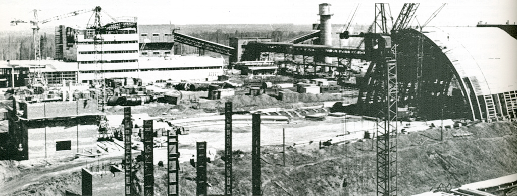 Панорама строительства БКРУ-2, 1969 г.